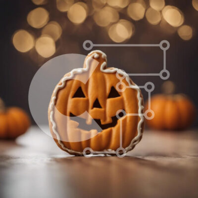 Intra Συλλεκτικό Ξύλινο Παζλ Plywood 4mm - Μπισκότο σε σχήμα κολοκύθας με μικρές κολοκύθες Σε Ξύλινο Κουτί - Διαστάσεις: 10x10 cm – 25 κομμάτια - Image 1