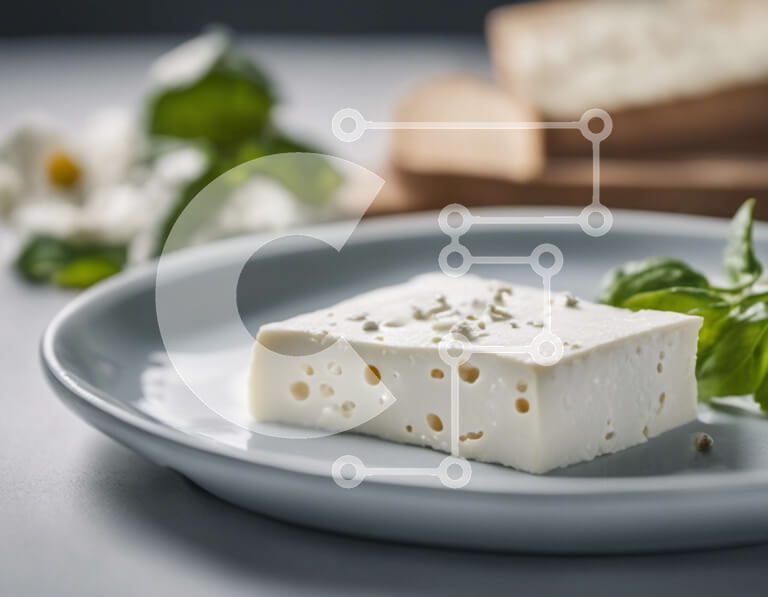 Intra Συλλεκτικό Ξύλινο Παζλ Plywood  4mm - Λευκό τυρί σε φέτες ψωμιού Σε Ξύλινο Κουτί - Διαστάσεις: 10x10 cm – 25 κομμάτια