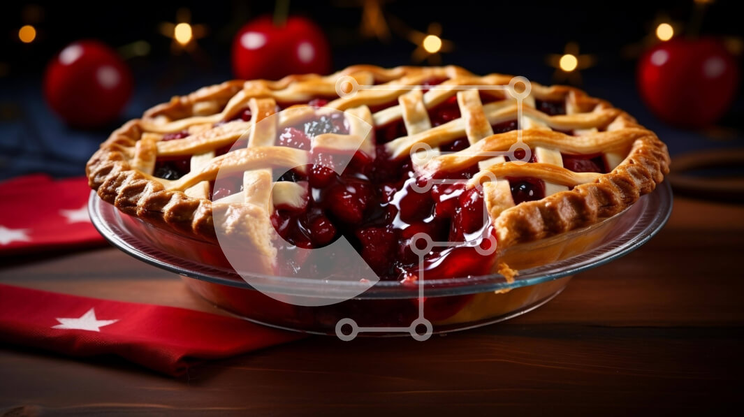 Intra Συλλεκτικό Ξύλινο Παζλ Plywood  4mm - Cranberry Pie με Χριστουγεννιάτικα Φωτάκια Σε Ξύλινο Κουτί - Διαστάσεις: 10x10 cm – 25 κομμάτια
