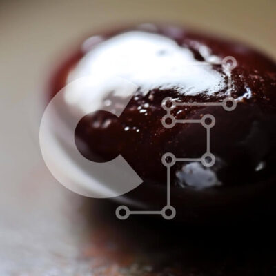 Intra Συλλεκτικό Ξύλινο Παζλ Plywood  4mm - Φρούτα καλυμμένα με σοκολάτα σε λεία επιφάνεια Σε Ξύλινο Κουτί - Διαστάσεις: 10x10 cm – 25 κομμάτια - Image 1