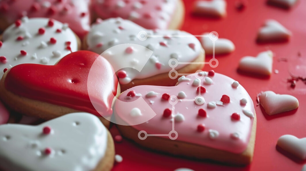 Intra Συλλεκτικό Ξύλινο Παζλ Plywood  4mm - Μπισκότα σε σχήμα καρδιάς για ειδικές περιστάσεις Σε Ξύλινο Κουτί - Διαστάσεις: 10x10 cm – 25 κομμάτια