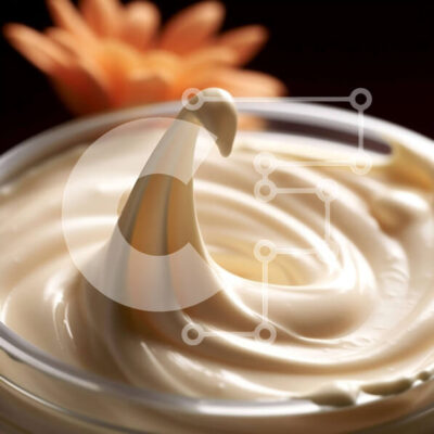 Intra Συλλεκτικό Ξύλινο Παζλ Plywood  4mm - Κοντινό πλάνο της σαντιγί σε ένα μικρό μπολ με κίτρινο λουλούδι στο φόντο Σε Ξύλινο Κουτί - Διαστάσεις: 10x10 cm – 25 κομμάτια - Image 1