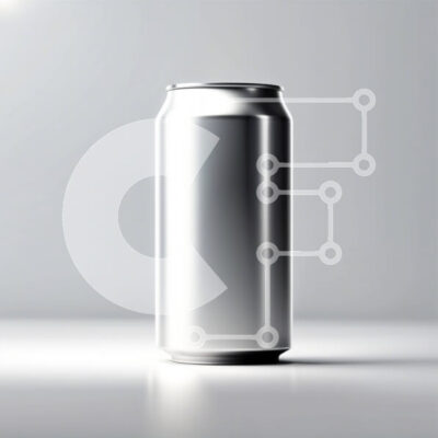 Intra Συλλεκτικό Ξύλινο Παζλ Plywood  4mm - Δροσιστική εικόνα ενός ασημένιου κουτιού σόδας σε μια λευκή επιφάνεια Σε Ξύλινο Κουτί - Διαστάσεις: 10x10 cm – 25 κομμάτια - Image 1