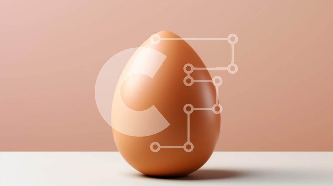 Intra Συλλεκτικό Ξύλινο Παζλ Plywood  4mm - Μεγάλο καφέ αυγό σε λευκή επιφάνεια Σε Ξύλινο Κουτί - Διαστάσεις: 10x10 cm – 25 κομμάτια