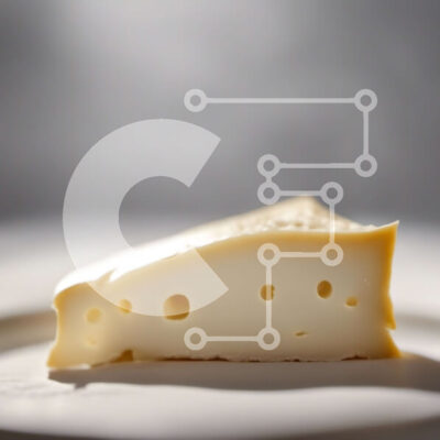 Intra Συλλεκτικό Ξύλινο Παζλ Plywood  4mm - Κομμάτι τυρί σε ένα άσπρο πιάτο Σε Ξύλινο Κουτί - Διαστάσεις: 10x10 cm – 25 κομμάτια - Image 1