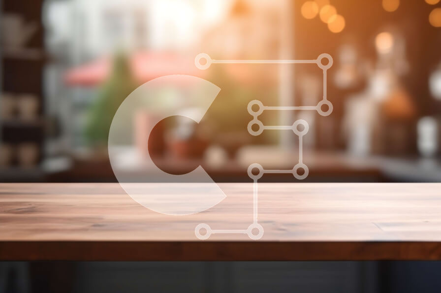 Intra Συλλεκτικό Ξύλινο Παζλ Plywood  4mm - Ξύλινο τραπέζι με λευκό τραπεζομάντιλο σε καφετέρια ή εστιατόριο Σε Ξύλινο Κουτί - Διαστάσεις: 10x10 cm – 25 κομμάτια