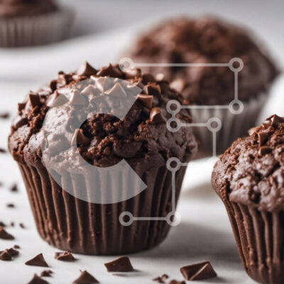 Intra Συλλεκτικό Ξύλινο Παζλ Plywood  4mm - Ομάδα Muffins σοκολάτας Σε Ξύλινο Κουτί - Διαστάσεις: 10x10 cm – 25 κομμάτια - Image 1