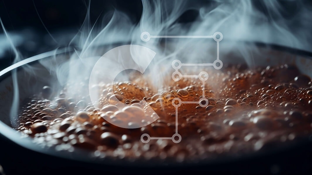 Intra Συλλεκτικό Ξύλινο Παζλ Plywood  4mm - Υγρό που βράζει με ατμό που ανεβαίνει Σε Ξύλινο Κουτί - Διαστάσεις: 10x10 cm – 25 κομμάτια