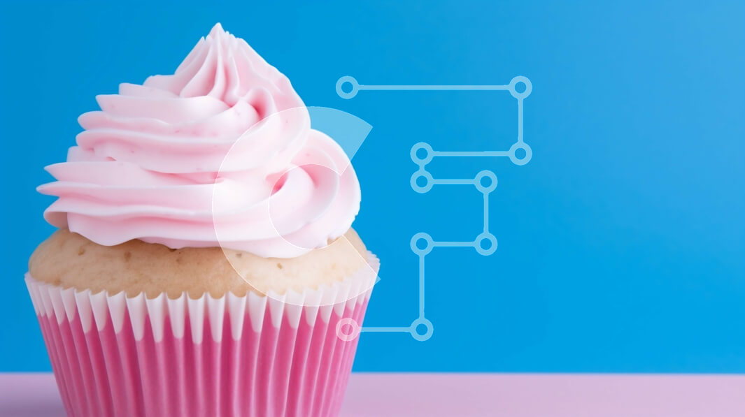 Intra Συλλεκτικό Ξύλινο Παζλ Plywood  4mm - Ροζ Cupcake με White Frosting και Διακοσμητικό Swirl Σε Ξύλινο Κουτί - Διαστάσεις: 10x10 cm – 25 κομμάτια