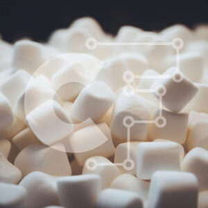 Intra Συλλεκτικό Ξύλινο Παζλ Plywood  4mm - Σωρός από White Marshmallows Σε Ξύλινο Κουτί - Διαστάσεις: 10x10 cm – 25 κομμάτια