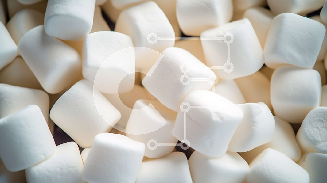 Intra Συλλεκτικό Ξύλινο Παζλ Plywood  4mm - Σωρός από White Marshmallows Σε Ξύλινο Κουτί - Διαστάσεις: 10x10 cm – 25 κομμάτια