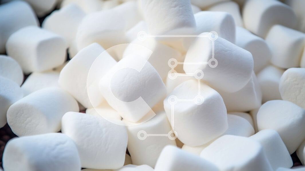 Intra Συλλεκτικό Ξύλινο Παζλ Plywood  4mm - Σωρός από White Marshmallows Σε Ξύλινο Κουτί - Διαστάσεις: 10x10 cm – 25 κομμάτια
