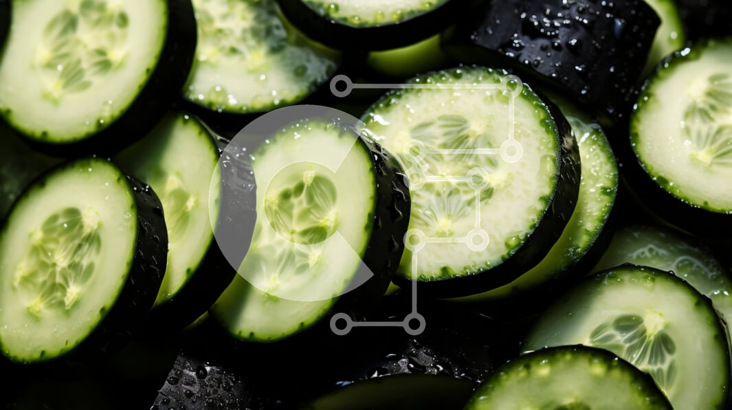 Intra Συλλεκτικό Ξύλινο Παζλ Plywood  4mm - Σωρός αγγουριών σε φέτες Σε Ξύλινο Κουτί - Διαστάσεις: 10x10 cm – 25 κομμάτια