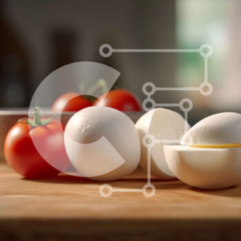 Intra Συλλεκτικό Ξύλινο Παζλ Plywood  4mm - Φρέσκο ​​και υγιεινό πρωινό με αυγά και ντομάτα σε ξύλινο τραπέζι Σε Ξύλινο Κουτί - Διαστάσεις: 10x10 cm – 25 κομμάτια - Image 1