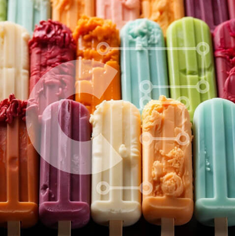 Intra Συλλεκτικό Ξύλινο Παζλ Plywood  4mm - Ζωντανά και νόστιμα λαχανικά σε μαύρο φόντο Σε Ξύλινο Κουτί - Διαστάσεις: 10x10 cm – 25 κομμάτια - Image 1