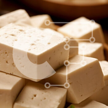 Intra Συλλεκτικό Ξύλινο Παζλ Plywood  4mm - Φρεσκοκομμένο τόφου σε φυσικό ξύλινο μπολ και τραπέζι Σε Ξύλινο Κουτί - Διαστάσεις: 10x10 cm – 25 κομμάτια - Image 1