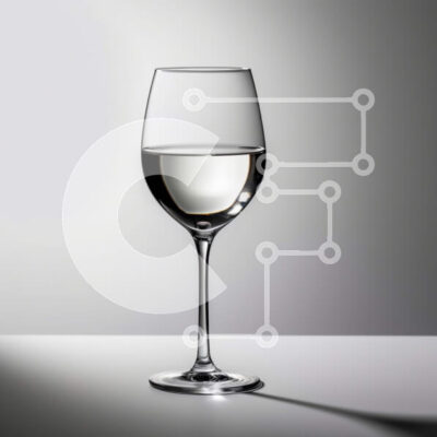 Intra Συλλεκτικό Ξύλινο Παζλ Plywood  4mm - Λευκό κρασί σε ένα ποτήρι - δροσιστικό και τραγανό Σε Ξύλινο Κουτί - Διαστάσεις: 10x10 cm – 25 κομμάτια - Image 1