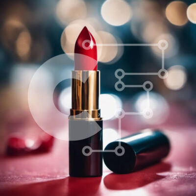 Intra Συλλεκτικό Ξύλινο Παζλ Plywood 4mm - Κόκκινο κραγιόν σε ένα τραπέζι Σε Ξύλινο Κουτί - Διαστάσεις: 10x10 cm – 25 κομμάτια - Image 1