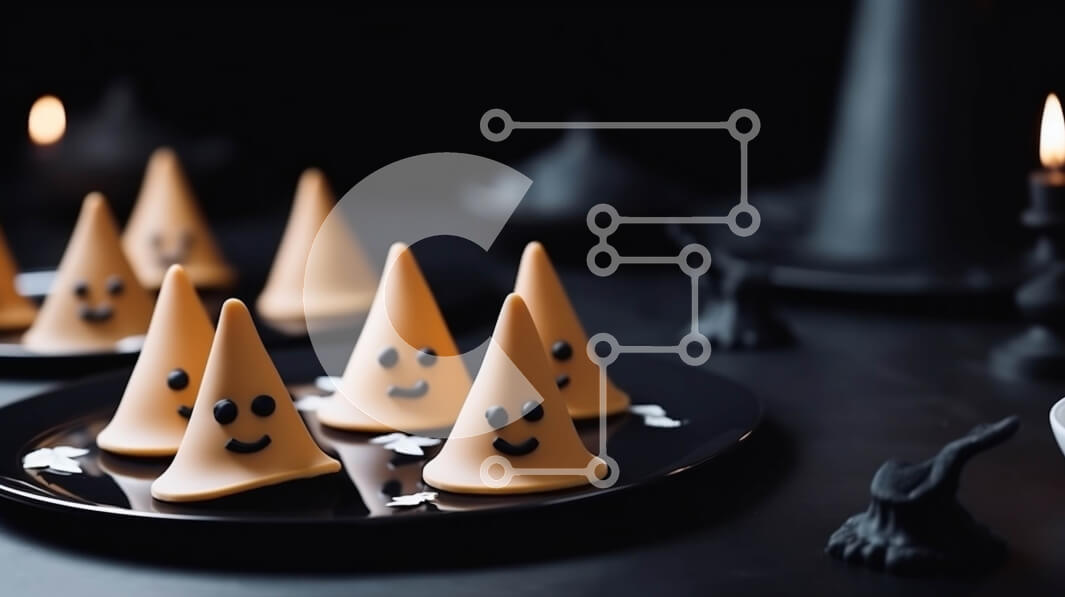 Intra Συλλεκτικό Ξύλινο Παζλ Plywood  4mm - Μπισκότα σε σχήμα κώνου με χαμογελαστά πρόσωπα και διακοσμητικά με ζαχαρωτά Σε Ξύλινο Κουτί - Διαστάσεις: 10x10 cm – 25 κομμάτια