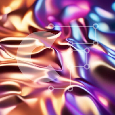 Intra Συλλεκτικό Ξύλινο Παζλ Plywood  4mm - Ζωντανό και ανακλαστικό ύφασμα σε αποχρώσεις του μωβ, του ροζ και του χρυσού Σε Ξύλινο Κουτί - Διαστάσεις: 10x10 cm – 25 κομμάτια - Image 1