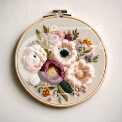 Intra Συλλεκτικό Ξύλινο Παζλ Plywood  4mm - Κομψή και εκλεπτυσμένη floral σύνθεση σε λευκό φόντο Σε Ξύλινο Κουτί - Διαστάσεις: 10x10 cm – 25 κομμάτια - Image 1