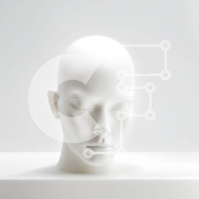 Intra Συλλεκτικό Ξύλινο Παζλ Plywood  4mm - Κομψή οθόνη κεφαλιού λευκού μανεκέν στο ράφι Σε Ξύλινο Κουτί - Διαστάσεις: 10x10 cm – 25 κομμάτια - Image 1