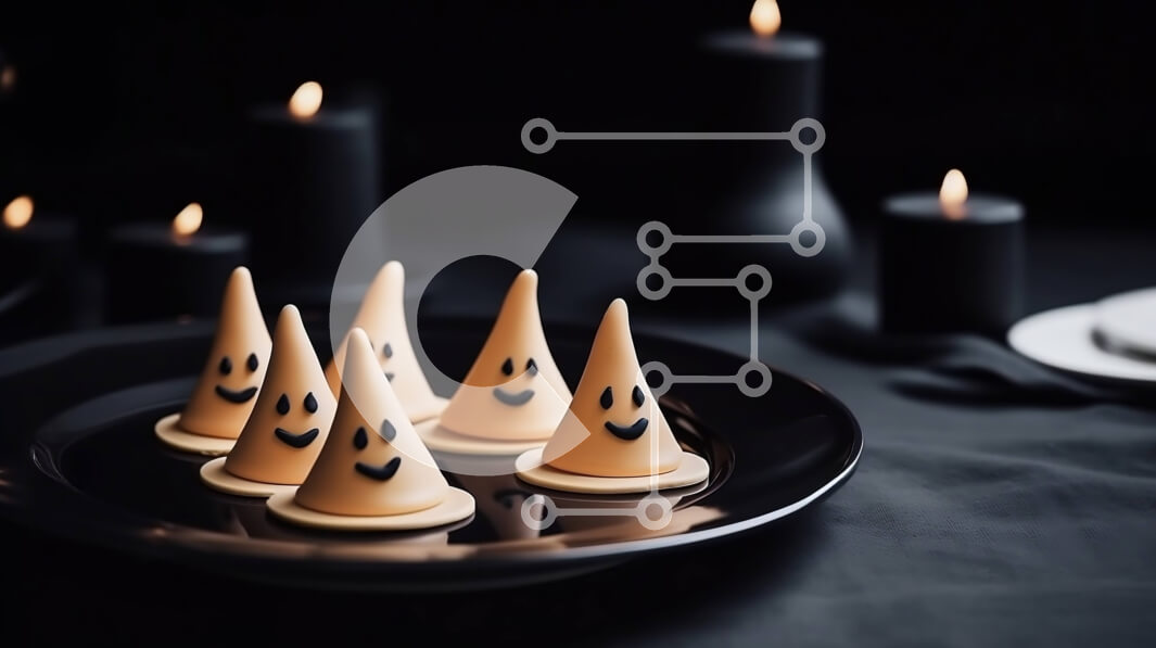 Intra Συλλεκτικό Ξύλινο Παζλ Plywood  4mm - Αποκριάτικα μπισκότα σε σχήμα φαντάσματος για τρομακτικές γιορτές Σε Ξύλινο Κουτί - Διαστάσεις: 10x10 cm – 25 κομμάτια