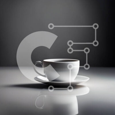 Intra Συλλεκτικό Ξύλινο Παζλ Plywood  4mm - Κομψή φωτογραφία του λευκού φλιτζάνι καφέ στο πιατάκι Σε Ξύλινο Κουτί - Διαστάσεις: 10x10 cm – 25 κομμάτια - Image 1