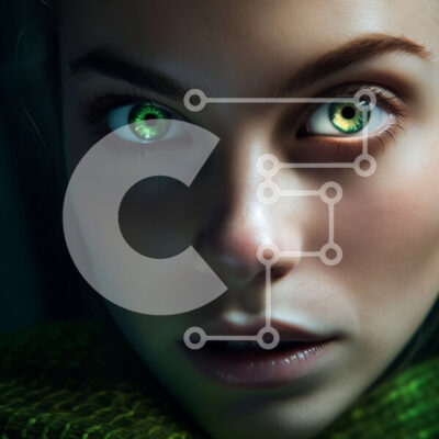 Intra Συλλεκτικό Ξύλινο Παζλ Plywood 4mm - Κομψή γυναίκα που φοράει πράσινο σάλι από δέρμα φιδιού Σε Ξύλινο Κουτί - Διαστάσεις: 10x10 cm – 25 κομμάτια - Image 1