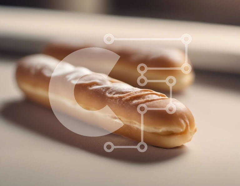 Intra Συλλεκτικό Ξύλινο Παζλ Plywood  4mm - Λαχταριστά γλυκά με άχνη και ζάχαρη άχνη Σε Ξύλινο Κουτί - Διαστάσεις: 10x10 cm – 25 κομμάτια