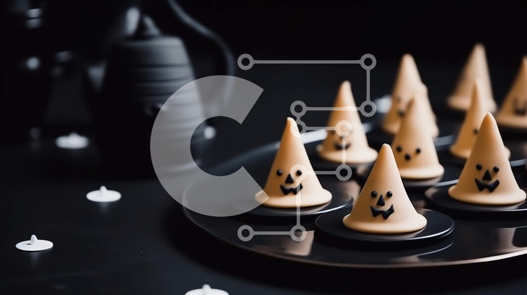 Intra Συλλεκτικό Ξύλινο Παζλ Plywood  4mm - Μπισκότα σε σχήμα φαντάσματος για αποκριάτικη διακόσμηση Σε Ξύλινο Κουτί - Διαστάσεις: 10x10 cm – 25 κομμάτια