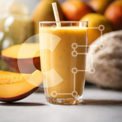 Intra Συλλεκτικό Ξύλινο Παζλ Plywood 4mm - Δροσιστικό ποτήρι χυμό πορτοκαλιού με καλαμάκι Σε Ξύλινο Κουτί - Διαστάσεις: 10x10 cm – 25 κομμάτια - Image 1