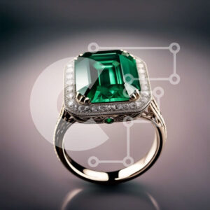 Intra Συλλεκτικό Ξύλινο Παζλ Plywood  4mm - Εκπληκτικό χρυσό δαχτυλίδι με σμαραγδένια και διαμαντένια στοιχεία Σε Ξύλινο Κουτί - Διαστάσεις: 10x10 cm – 25 κομμάτια