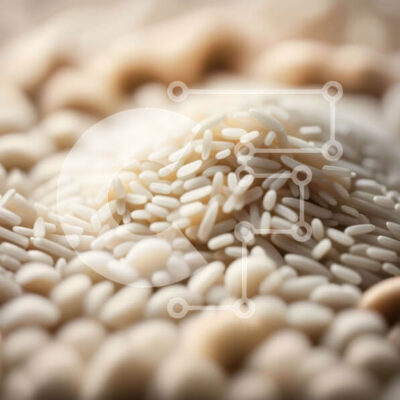 Intra Συλλεκτικό Ξύλινο Παζλ Plywood  4mm - Κοντινό πλάνο με κόκκους λευκού ρυζιού Σε Ξύλινο Κουτί - Διαστάσεις: 10x10 cm – 25 κομμάτια - Image 1