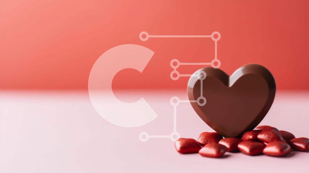 Intra Συλλεκτικό Ξύλινο Παζλ Plywood  4mm - Σοκολάτα σε σχήμα καρδιάς με κόκκινες καραμέλες για την ημέρα του Αγίου Βαλεντίνου Σε Ξύλινο Κουτί - Διαστάσεις: 10x10 cm – 25 κομμάτια