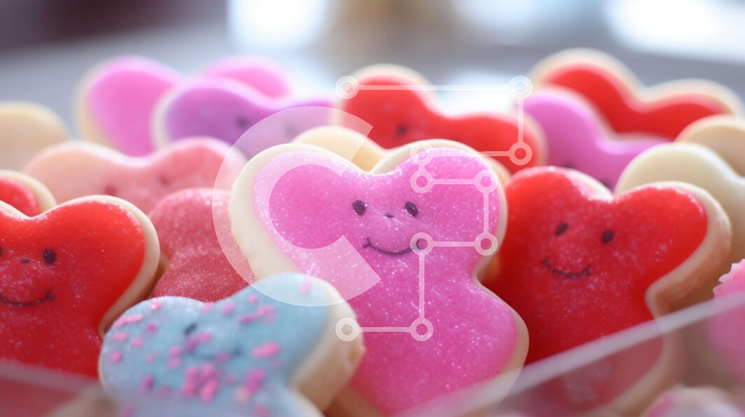 Intra Συλλεκτικό Ξύλινο Παζλ Plywood  4mm - Μπισκότα αρκούδας σε σχήμα καρδιάς σε ένα διαφανές δοχείο Σε Ξύλινο Κουτί - Διαστάσεις: 10x10 cm – 25 κομμάτια