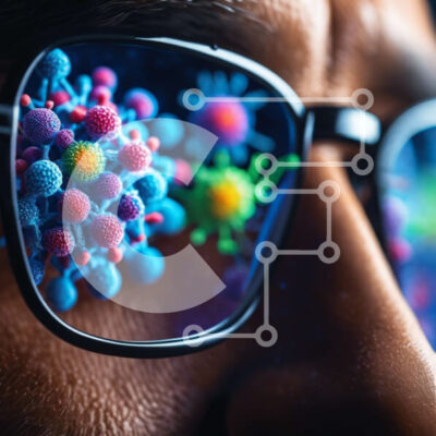 Intra Συλλεκτικό Ξύλινο Παζλ Plywood  4mm - Πολύχρωμα γυαλιά μικροοργανισμών Σε Ξύλινο Κουτί - Διαστάσεις: 10x10 cm – 25 κομμάτια - Image 1