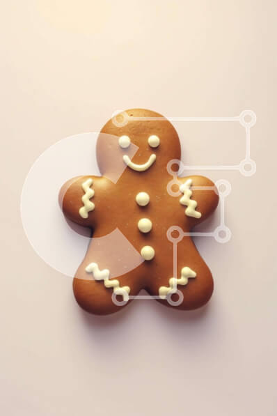 Intra Συλλεκτικό Ξύλινο Παζλ Plywood  4mm - Μπισκότο μελόψωμο με γλάσο και γλάσο Σε Ξύλινο Κουτί - Διαστάσεις: 10x10 cm – 25 κομμάτια