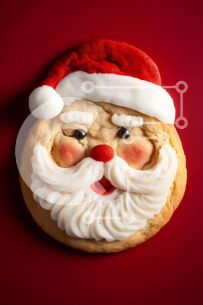 Intra Συλλεκτικό Ξύλινο Παζλ Plywood  4mm - Μπισκότο Άγιου Βασίλη με παγωμένο και κόκκινο γλάσο Σε Ξύλινο Κουτί - Διαστάσεις: 10x10 cm – 25 κομμάτια