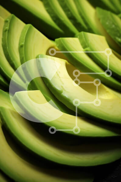 Intra Συλλεκτικό Ξύλινο Παζλ Plywood  4mm - Σωρός από πράσινα αβοκάντο με φέτες στην κορυφή Σε Ξύλινο Κουτί - Διαστάσεις: 10x10 cm – 25 κομμάτια