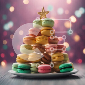 Intra Συλλεκτικό Ξύλινο Παζλ Plywood  4mm - Χριστουγεννιάτικο δέντρο αμυγδαλωτού με διακόσμηση χρυσού αστεριού Σε Ξύλινο Κουτί - Διαστάσεις: 10x10 cm – 25 κομμάτια