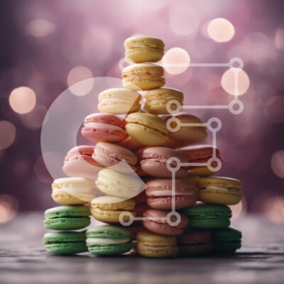 Intra Συλλεκτικό Ξύλινο Παζλ Plywood 4mm - Πολύχρωμα αμυγδαλωτά σε σχήμα πυραμίδας ανάποδα Σε Ξύλινο Κουτί - Διαστάσεις: 10x10 cm – 25 κομμάτια - Image 1