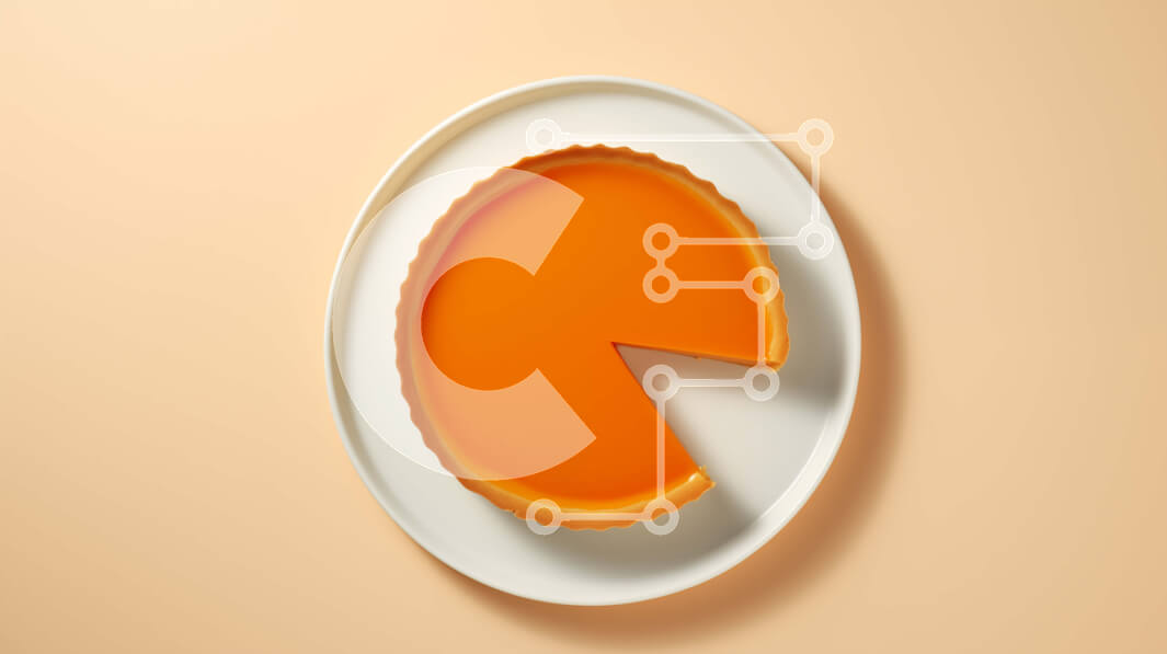 Intra Συλλεκτικό Ξύλινο Παζλ Plywood  4mm - Πορτοκαλόπιτα σε λευκό πιάτο Σε Ξύλινο Κουτί - Διαστάσεις: 10x10 cm – 25 κομμάτια