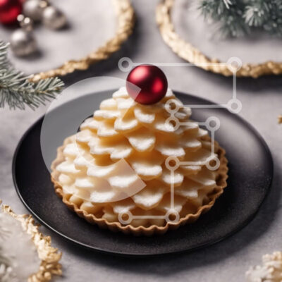 Intra Συλλεκτικό Ξύλινο Παζλ Plywood 4mm - Εορταστικό χριστουγεννιάτικο δέντρο ζαχαροπλαστικής για τις γιορτές Σε Ξύλινο Κουτί - Διαστάσεις: 10x10 cm – 25 κομμάτια - Image 1