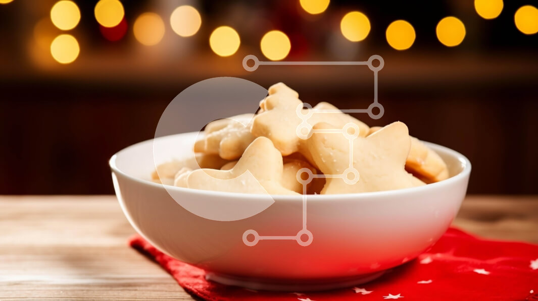 Intra Συλλεκτικό Ξύλινο Παζλ Plywood  4mm - Μπολ μπισκότων σε σχήμα αστεριού με γιορτινά φώτα Σε Ξύλινο Κουτί - Διαστάσεις: 10x10 cm – 25 κομμάτια