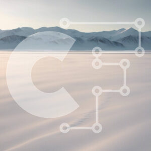 Intra Συλλεκτικό Ξύλινο Παζλ Plywood  4mm - Χιονισμένο τοπίο με σκιέρ και βουνά Σε Ξύλινο Κουτί - Διαστάσεις: 10x10 cm – 25 κομμάτια