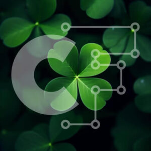 Intra Συλλεκτικό Ξύλινο Παζλ Plywood  4mm - Τετράφυλλο τριφύλλι που συμβολίζει την τύχη και την καλή τύχη Σε Ξύλινο Κουτί - Διαστάσεις: 10x10 cm – 25 κομμάτια