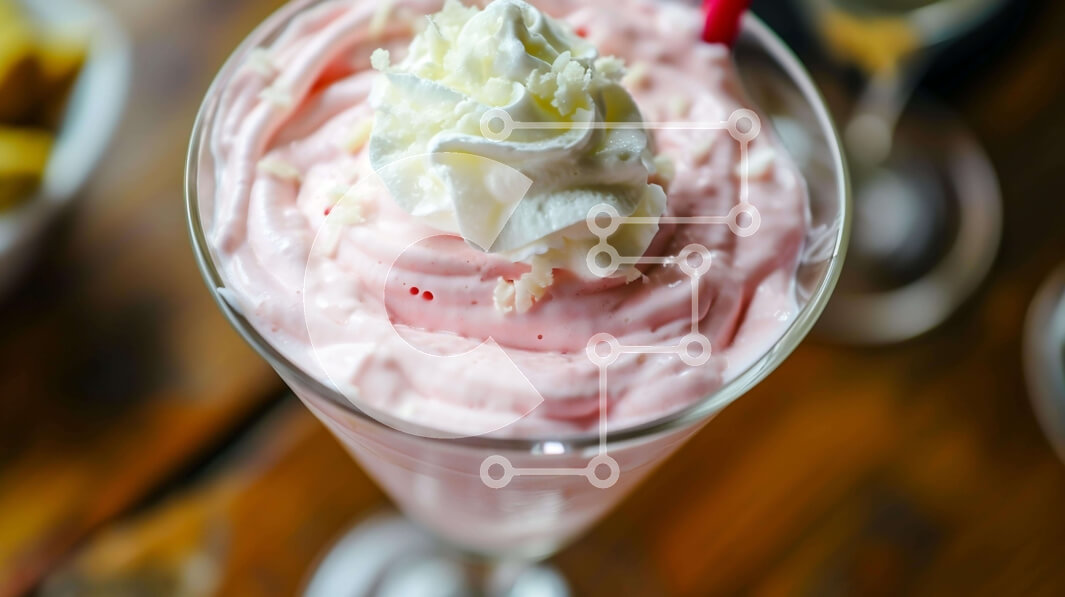 Intra Συλλεκτικό Ξύλινο Παζλ Plywood  4mm - Ροζ Milkshake με σαντιγί και Πασπαλίζουμε Σε Ξύλινο Κουτί - Διαστάσεις: 10x10 cm – 25 κομμάτια