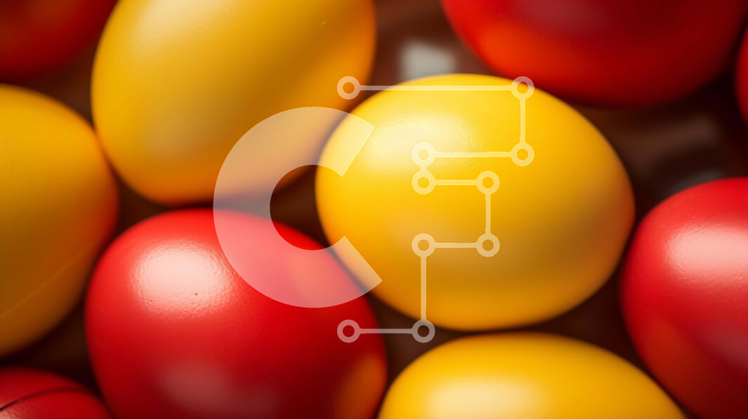 Intra Συλλεκτικό Ξύλινο Παζλ Plywood  4mm - Πολύχρωμη σύνθεση αυγών Σε Ξύλινο Κουτί - Διαστάσεις: 10x10 cm – 25 κομμάτια