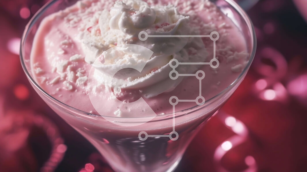 Intra Συλλεκτικό Ξύλινο Παζλ Plywood  4mm - Ροζ Milkshake με σαντιγί και Πασπαλίζουμε Σε Ξύλινο Κουτί - Διαστάσεις: 10x10 cm – 25 κομμάτια